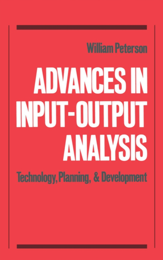 Advances in Input-Output Analysis (e-bog) af -