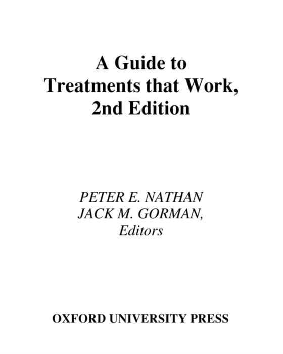 Guide To Treatments that Work (e-bog) af -