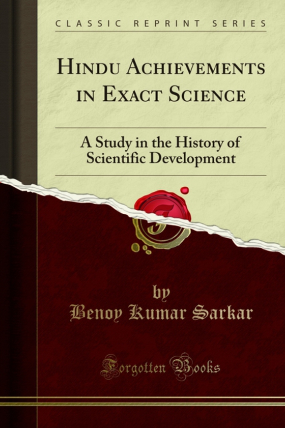 Hindu Achievements in Exact Science (e-bog) af Sarkar, Benoy Kumar