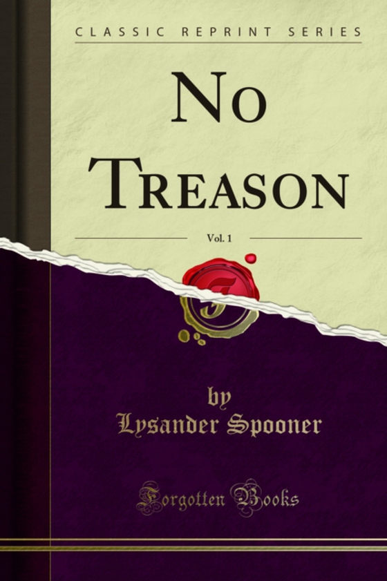 No Treason (e-bog) af Spooner, Lysander