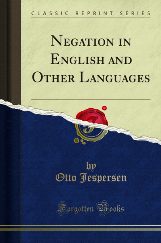 Negation in English and Other Languages (e-bog) af Jespersen, Otto