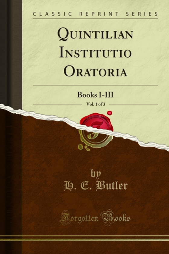 Quintilian Institutio Oratoria