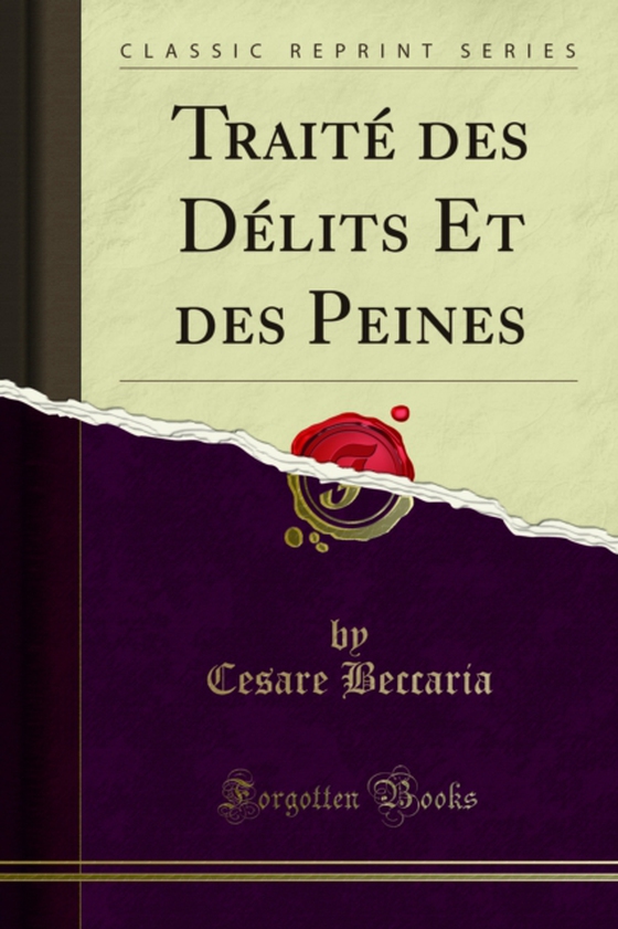 Traité des Délits Et des Peines (e-bog) af Beccaria, Cesare