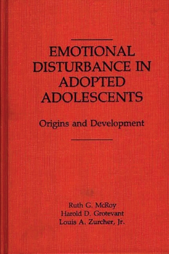 Emotional Disturbance in Adopted Adolescents (e-bog) af Susan Zurcher, Zurcher