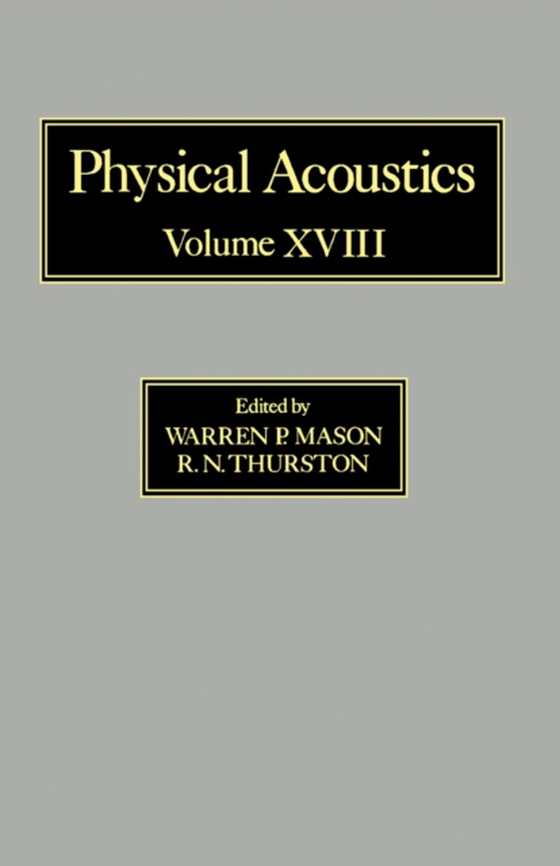 Physical Acoustics V18 (e-bog) af -