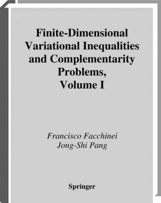 Finite-Dimensional Variational Inequalities and Complementarity Problems (e-bog) af Pang, Jong-Shi