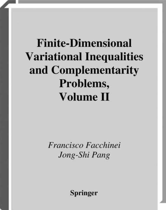 Finite-Dimensional Variational Inequalities and Complementarity Problems (e-bog) af Pang, Jong-Shi