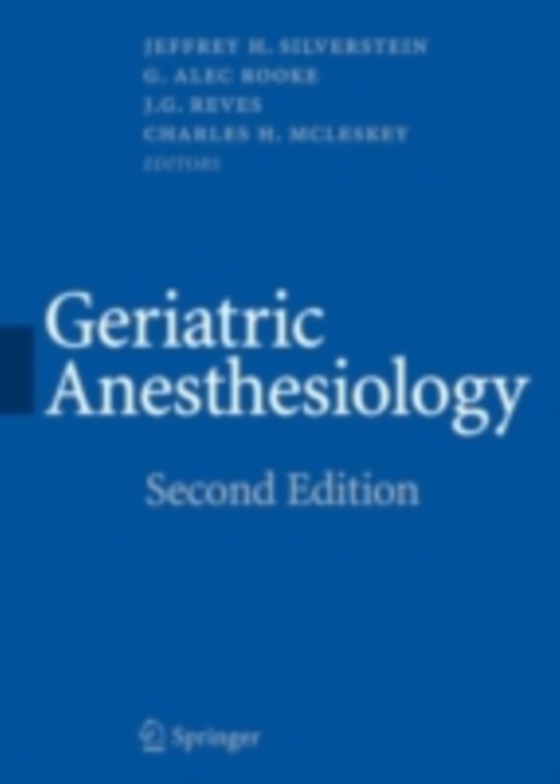 Geriatric Anesthesiology (e-bog) af -