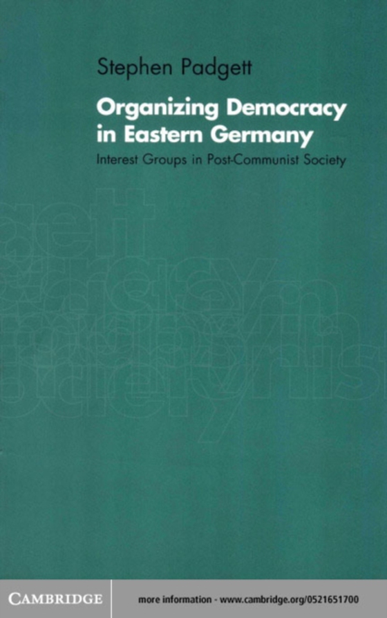 Organizing Democracy in Eastern Germany