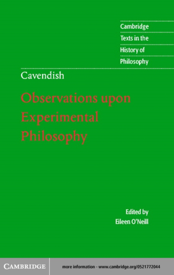 Margaret Cavendish: Observations upon Experimental Philosophy (e-bog) af Cavendish, Margaret