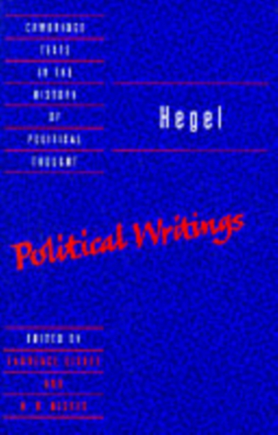 Hegel: Political Writings (e-bog) af Hegel, Georg Wilhelm Fredrich