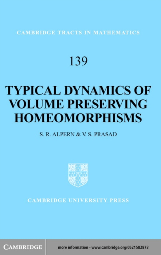 Typical Dynamics of Volume Preserving Homeomorphisms (e-bog) af Prasad, V. S.