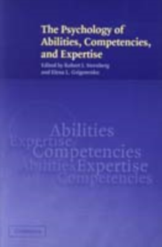 Psychology of Abilities, Competencies, and Expertise