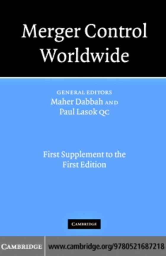 Merger Control Worldwide (e-bog) af -