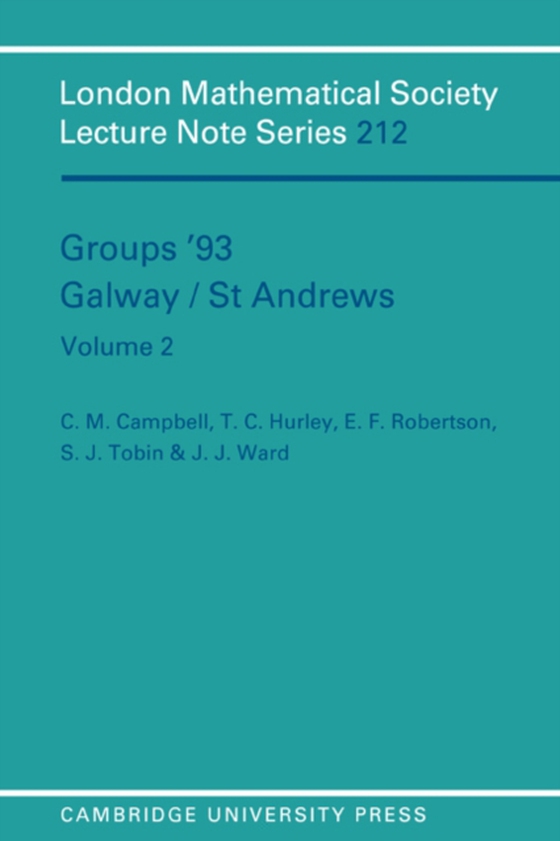 Groups '93 Galway/St Andrews: Volume 2 (e-bog) af Ward, J. J.