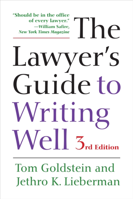 Lawyer's Guide to Writing Well (e-bog) af Lieberman, Jethro K.