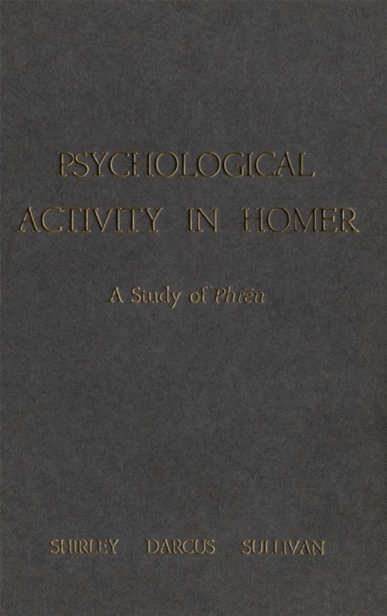 Psychological Activity in Homer (e-bog) af Sullivan, Shirley D.