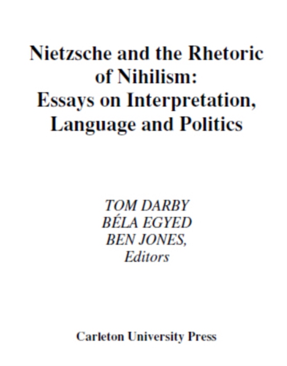 Nietzsche and the Rhetoric of Nihilism (e-bog) af Jones, Ben