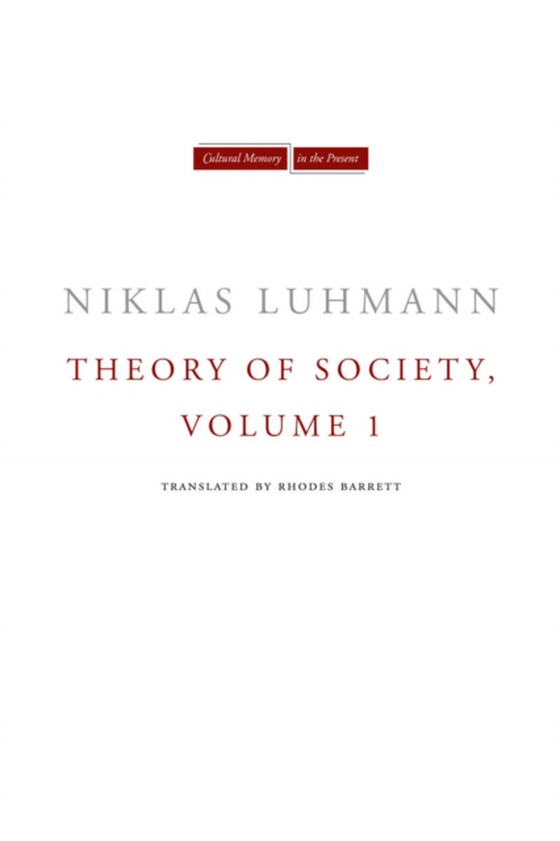 Theory of Society, Volume 1 (e-bog) af Luhmann, Niklas