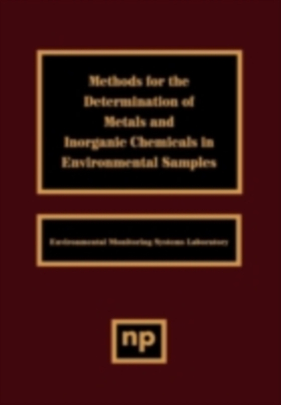 Methods for the Determination of Metals in Environmental Samples