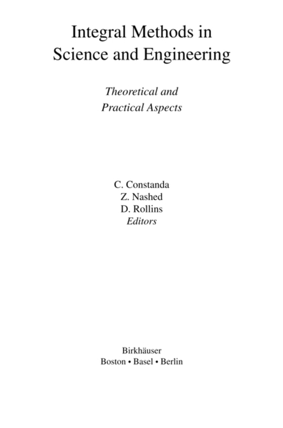 Integral Methods in Science and Engineering (e-bog) af -