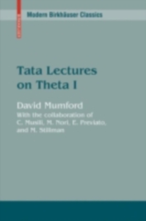 Tata Lectures on Theta I (e-bog) af Mumford, David