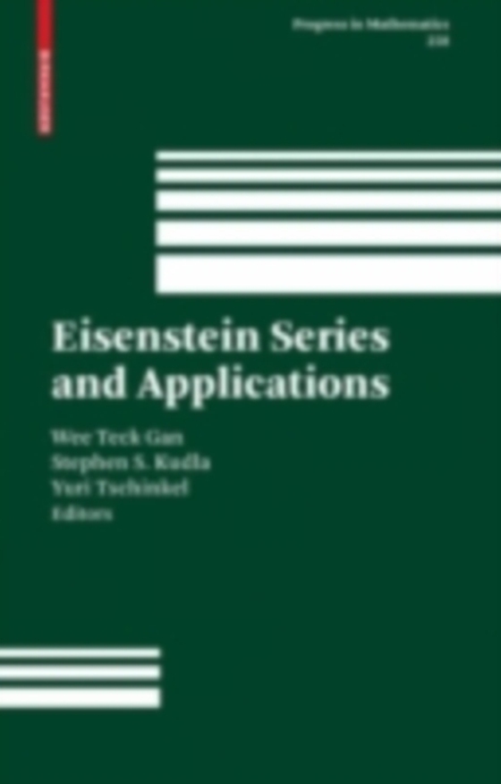 Eisenstein Series and Applications