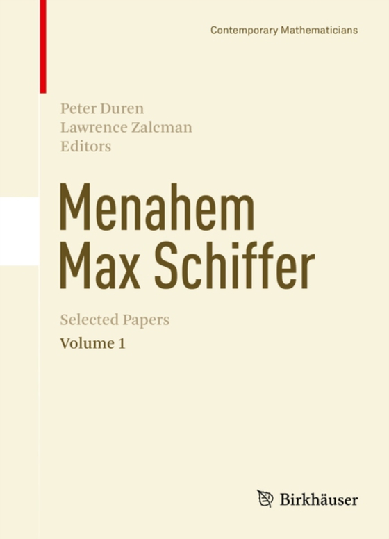 Menahem Max Schiffer: Selected Papers Volume 1 (e-bog) af -