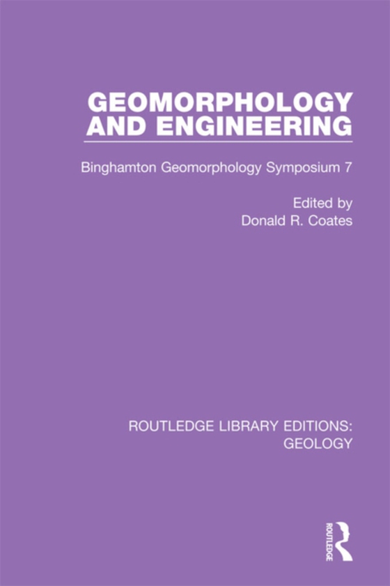 Geomorphology and Engineering (e-bog) af -