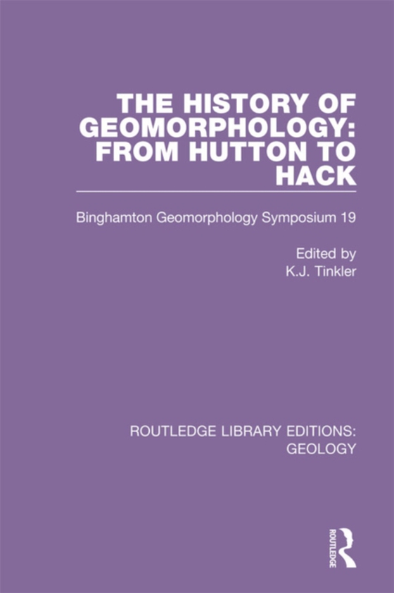 History of Geomorphology (e-bog) af -