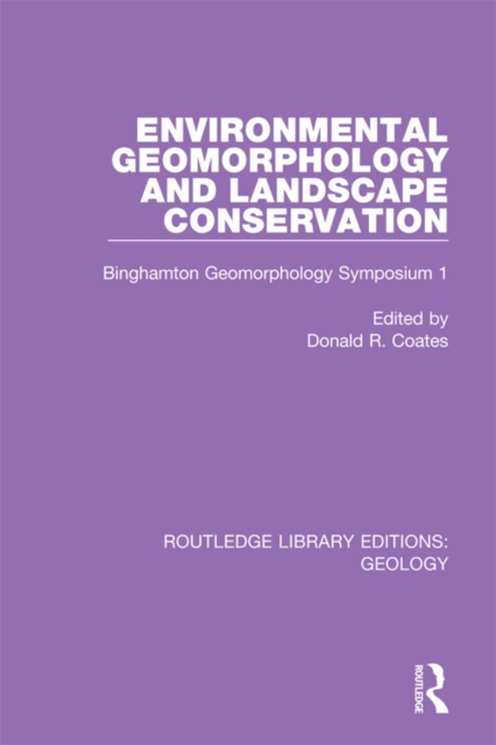 Environmental Geomorphology and Landscape Conservation (e-bog) af -