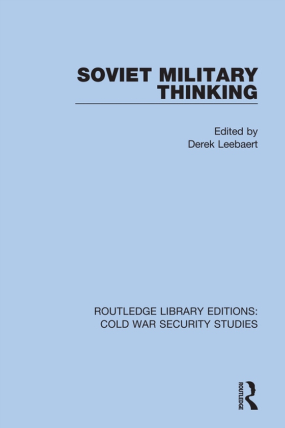 Soviet Military Thinking (e-bog) af -