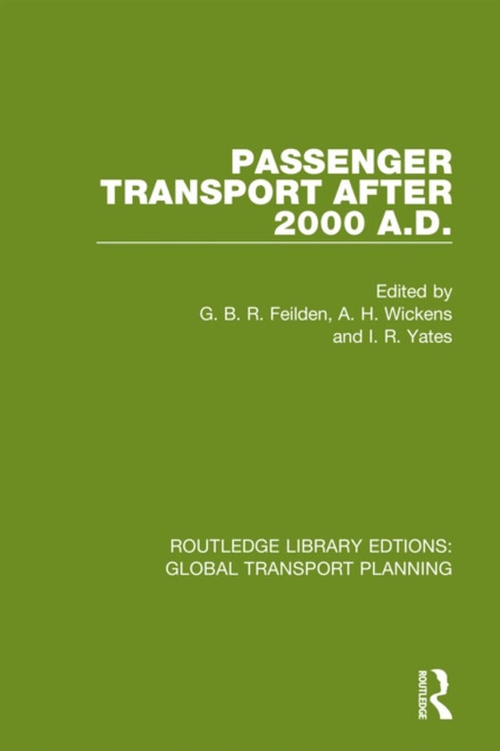 Passenger Transport After 2000 A.D. (e-bog) af -