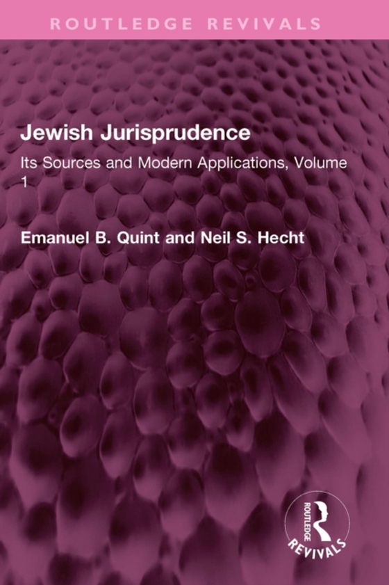 Jewish Jurisprudence (e-bog) af Hecht, Neil S.