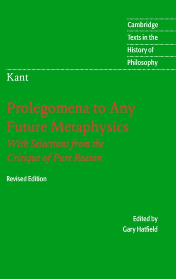Immanuel Kant: Prolegomena to Any Future Metaphysics (e-bog) af Kant, Immanuel
