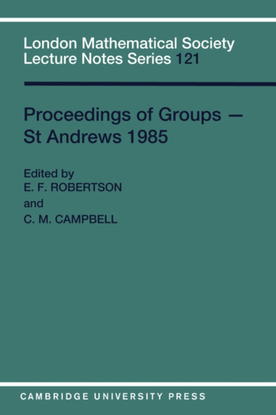 Proceedings of Groups - St. Andrews 1985 (e-bog) af -