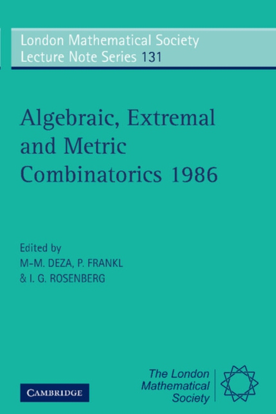 Algebraic, Extremal and Metric Combinatorics 1986 (e-bog) af -