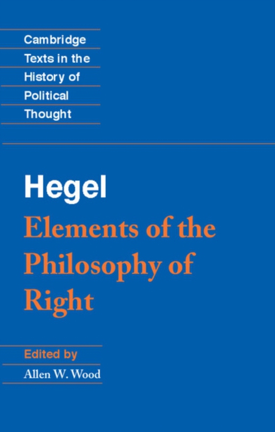 Hegel: Elements of the Philosophy of Right (e-bog) af Hegel, Georg Wilhelm Fredrich