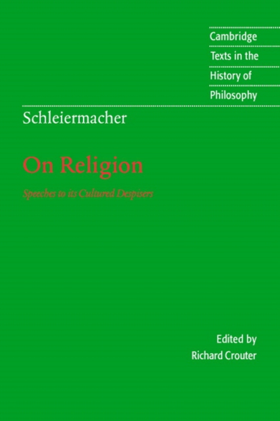 Schleiermacher: On Religion (e-bog) af Schleiermacher, Friedrich