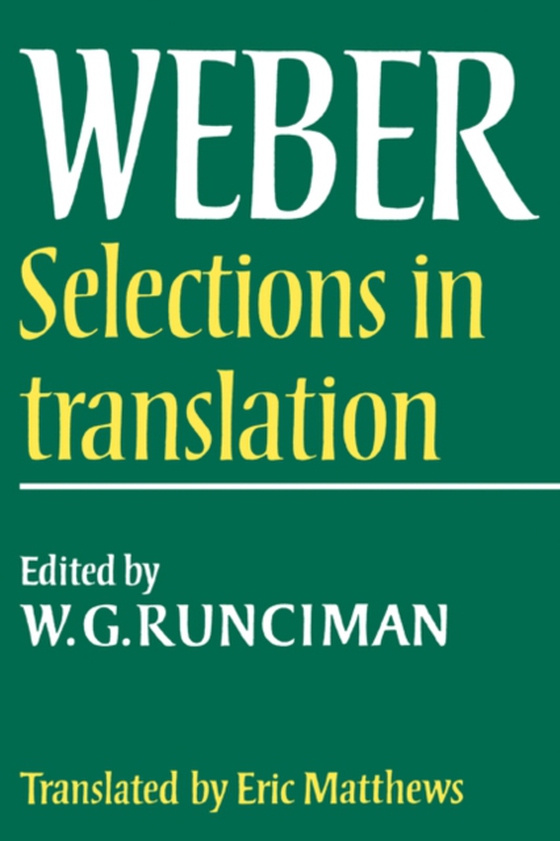 Max Weber: Selections in Translation (e-bog) af Weber, Max