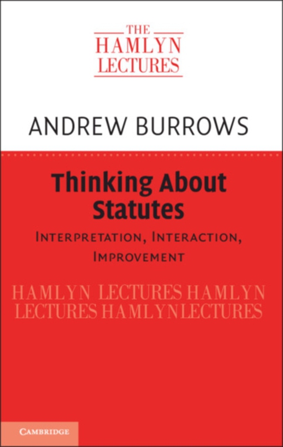 Thinking about Statutes (e-bog) af Burrows, Andrew