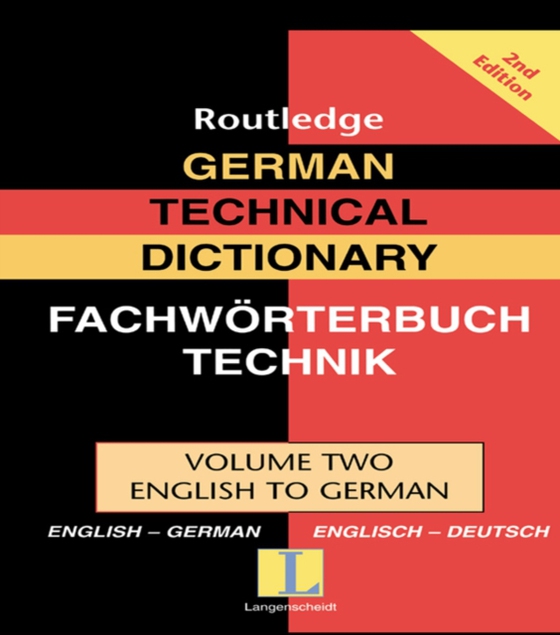 German Technical Dictionary (Volume 2) (e-bog) af Routledge