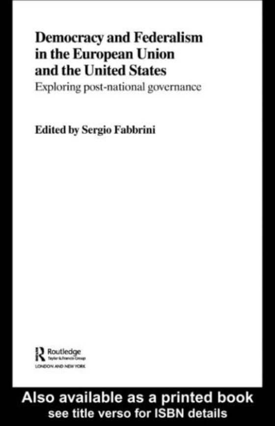 Democracy and Federalism in the European Union and the United States (e-bog) af Fabbrini, Sergio