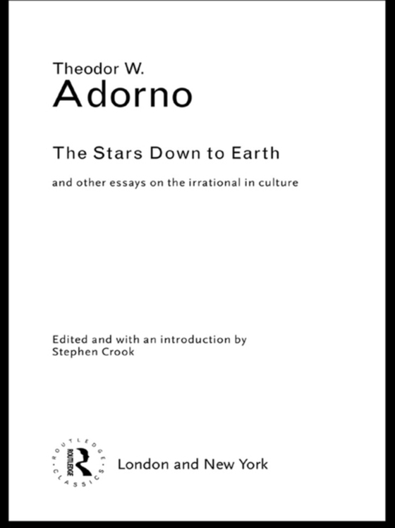 Stars Down to Earth (e-bog) af Adorno, Theodor