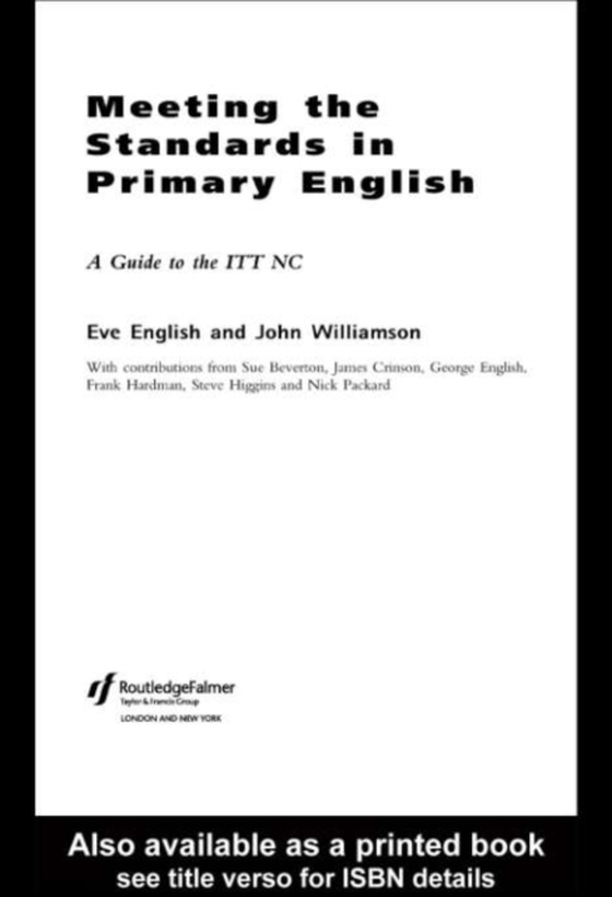 Meeting the Standards in Primary English (e-bog) af -