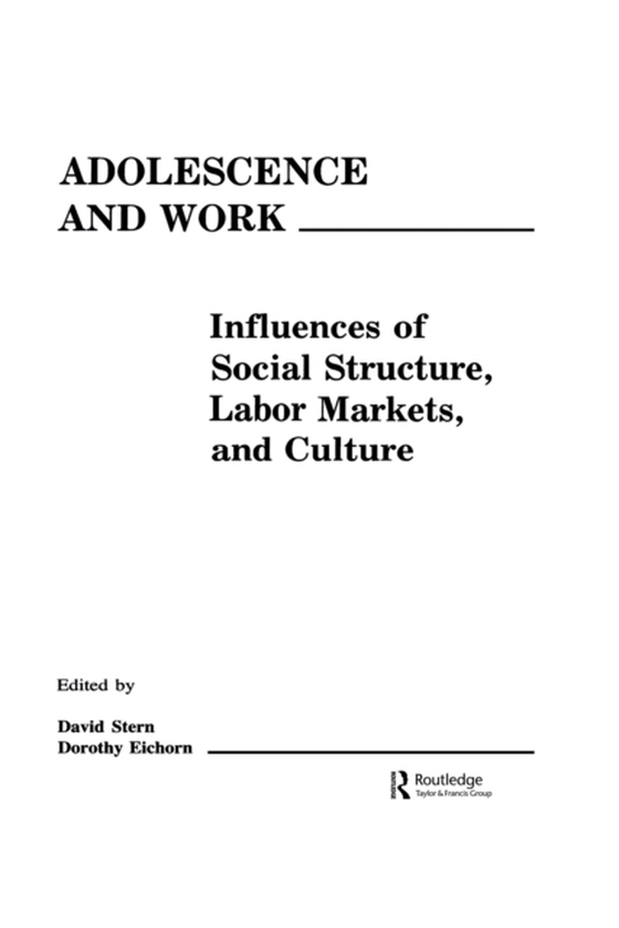 Adolescence and Work (e-bog) af -