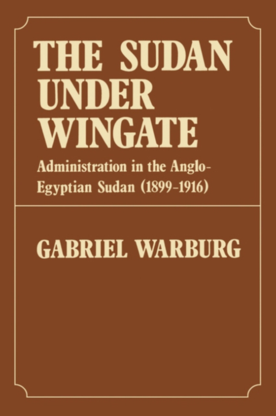 Sudan Under Wingate (e-bog) af Warburg, Gabriel