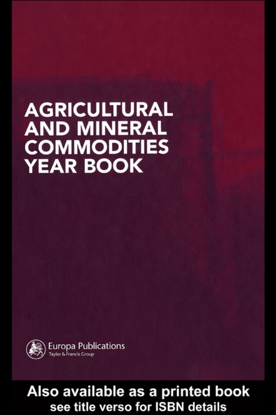 Agricultural and Mineral Commodities Year Book