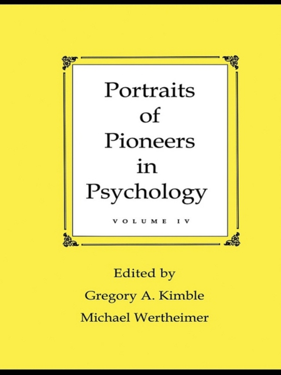 Portraits of Pioneers in Psychology (e-bog) af -