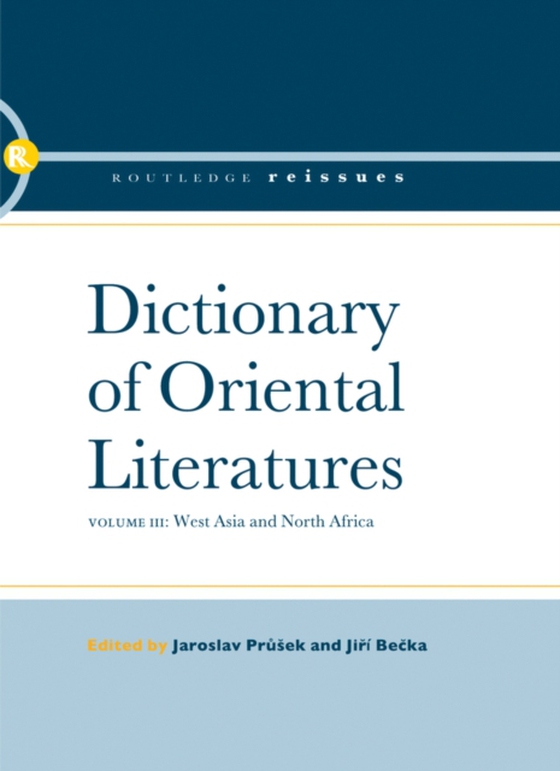 Dictionary of Oriental Literatures 3 (e-bog) af -